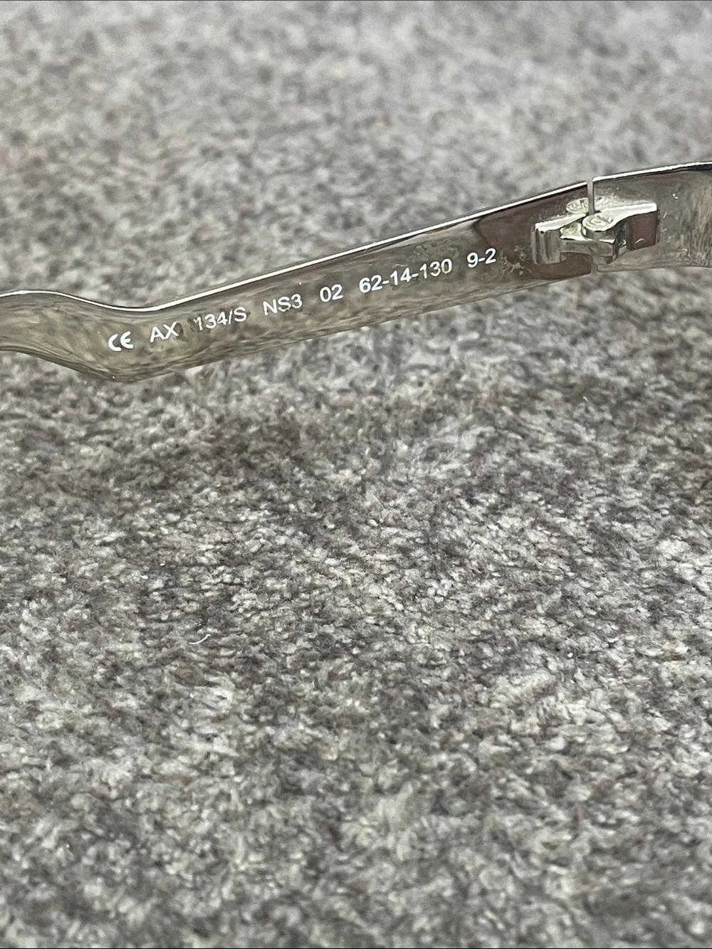 Armani Exchange White Frame Brown Gradient Lens Sunglasses